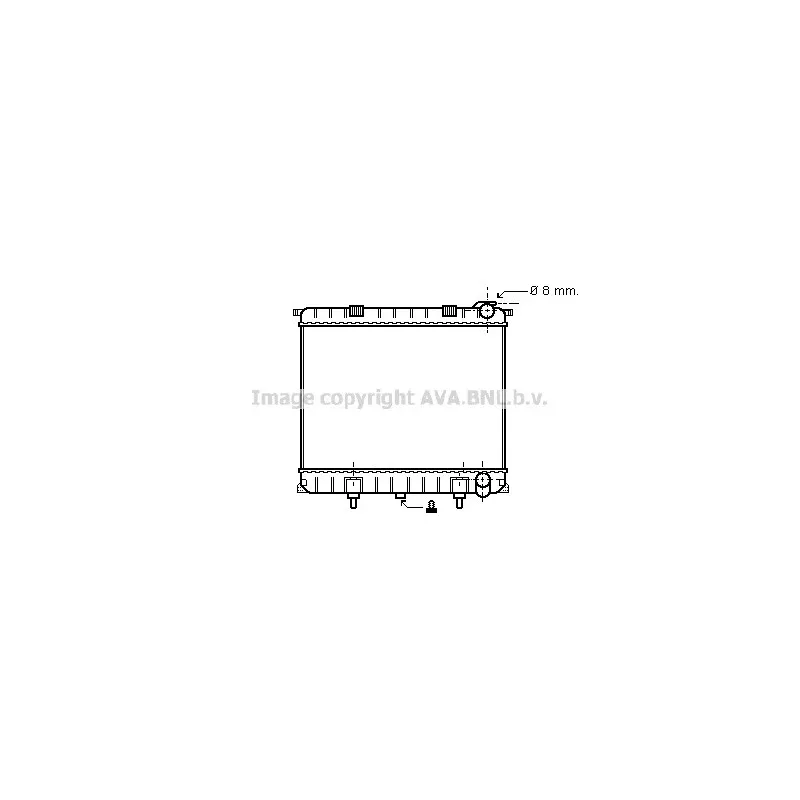 Radiateur, refroidissement du moteur AVA QUALITY COOLING AU2173