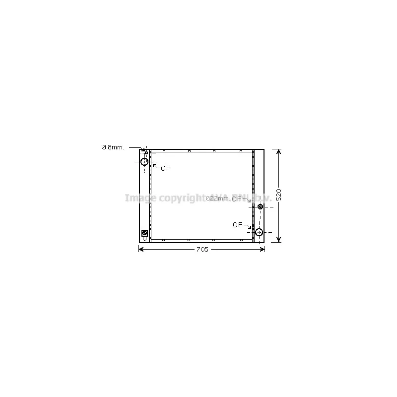 Radiateur, refroidissement du moteur AVA QUALITY COOLING AU2183