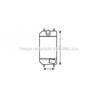 Intercooler, échangeur AVA QUALITY COOLING AU4179