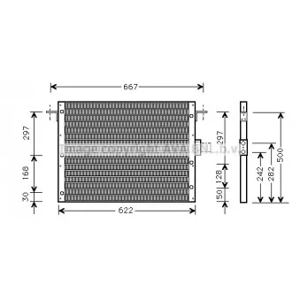 Condenseur, climatisation AVA QUALITY COOLING