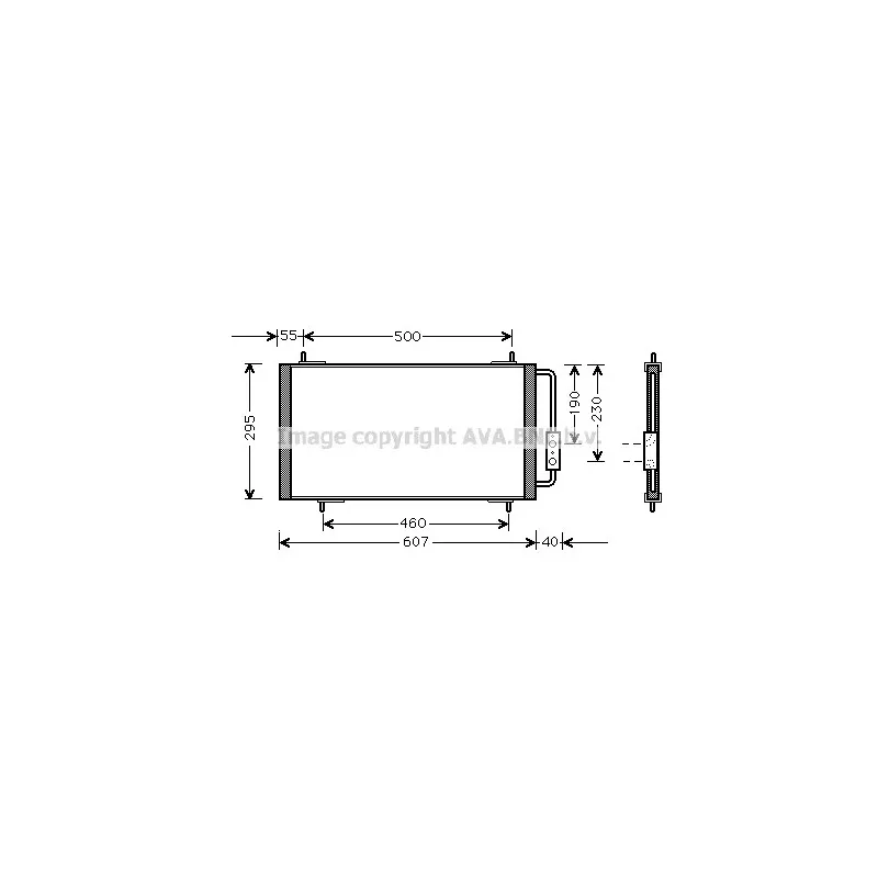 Condenseur, climatisation AVA QUALITY COOLING AU5147