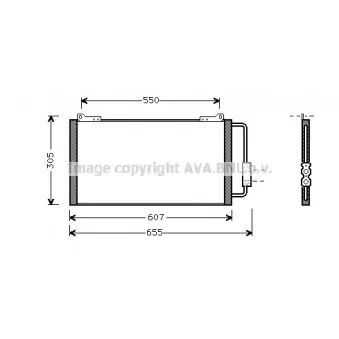 Condenseur, climatisation AVA QUALITY COOLING AU5148