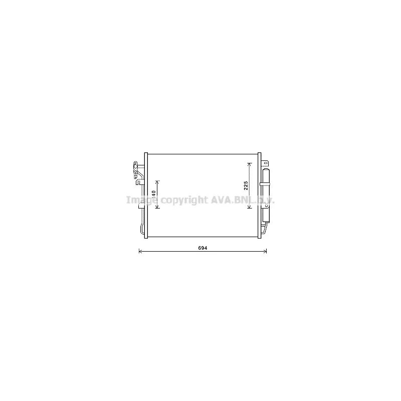 Condenseur, climatisation AVA QUALITY COOLING AU5215D