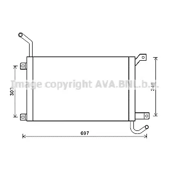 Radiateur, refroidissement du moteur AVA QUALITY COOLING AUA2223