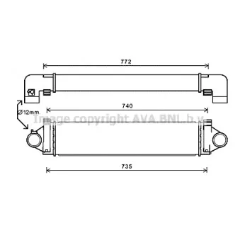 Intercooler, échangeur AVA QUALITY COOLING AUA4218