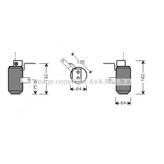 Filtre déshydratant, climatisation AVA QUALITY COOLING AUD158