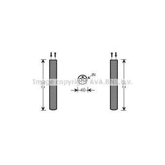 Filtre déshydratant, climatisation AVA QUALITY COOLING AUD216