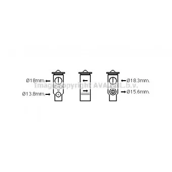 Détendeur, climatisation AVA QUALITY COOLING BW1437