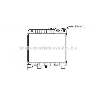 Radiateur, refroidissement du moteur AVA QUALITY COOLING BW2033