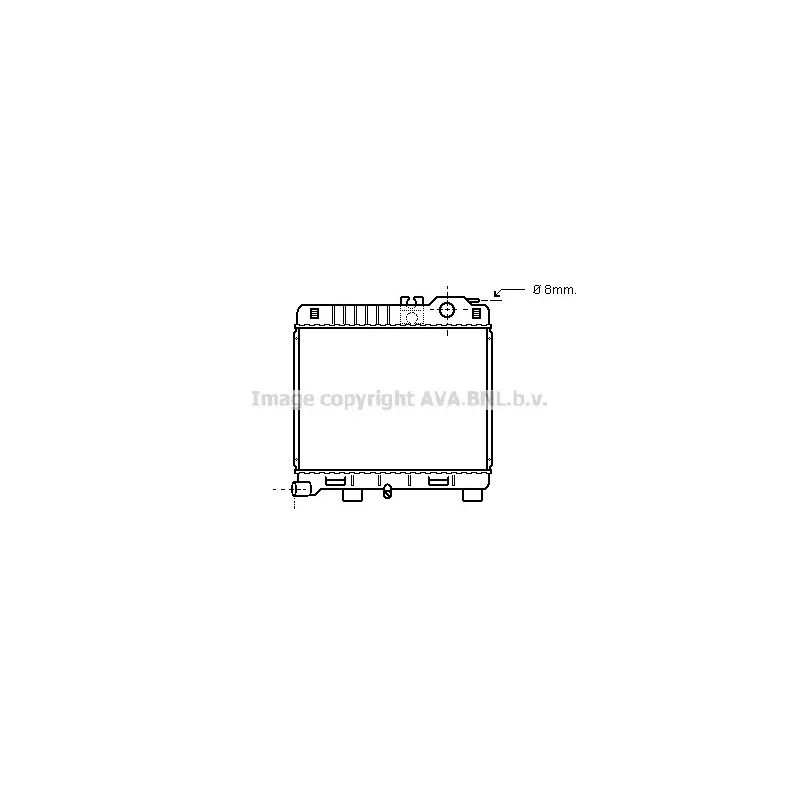 Radiateur, refroidissement du moteur AVA QUALITY COOLING BW2033