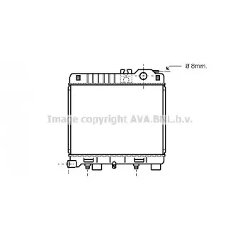 Radiateur, refroidissement du moteur AVA QUALITY COOLING BW2034