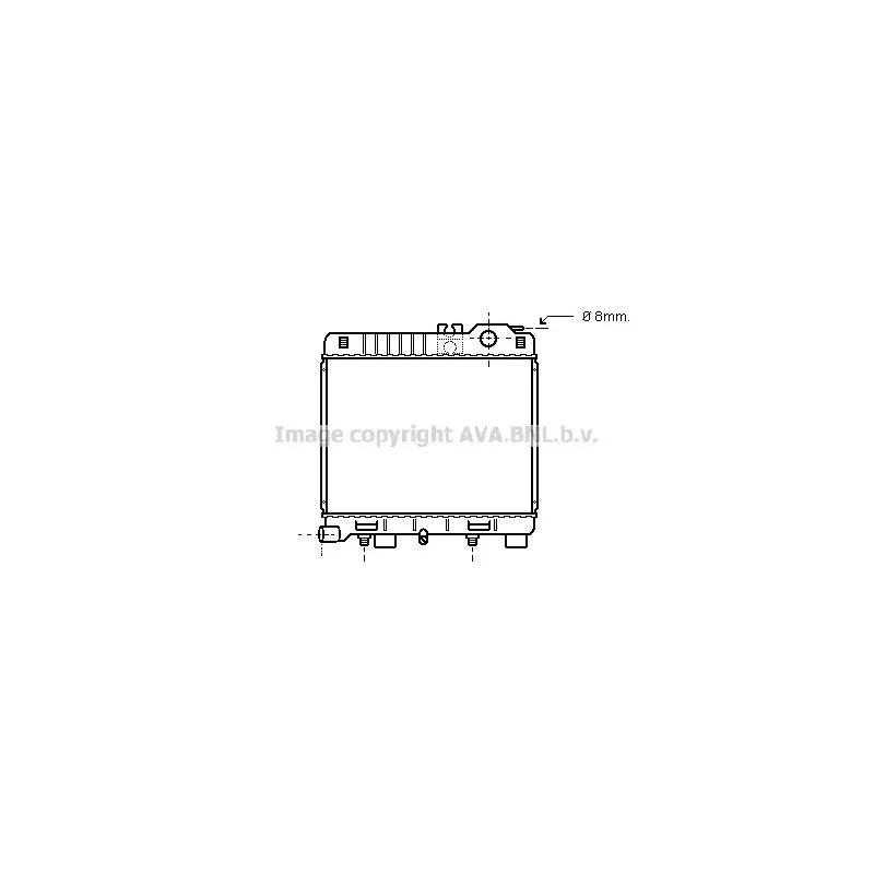 Radiateur, refroidissement du moteur AVA QUALITY COOLING BW2034