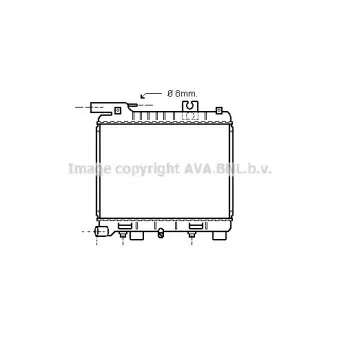 Radiateur, refroidissement du moteur AVA QUALITY COOLING BW2056