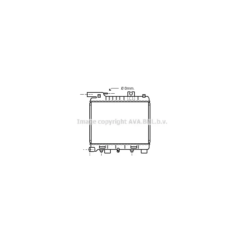 Radiateur, refroidissement du moteur AVA QUALITY COOLING BW2056