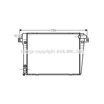 Radiateur, refroidissement du moteur AVA QUALITY COOLING BW2062