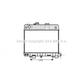 Radiateur, refroidissement du moteur AVA QUALITY COOLING BW2113