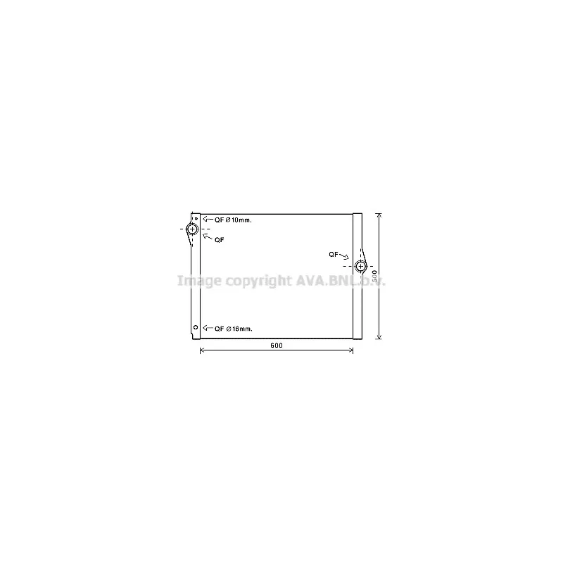 Radiateur, refroidissement du moteur AVA QUALITY COOLING BW2420