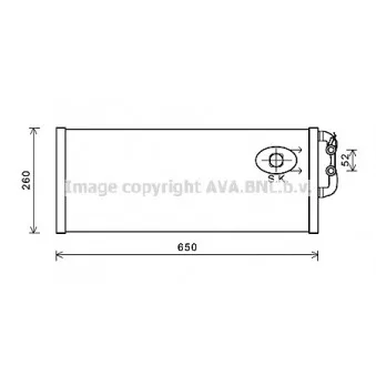 Radiateur, refroidissement du moteur AVA QUALITY COOLING BW2422