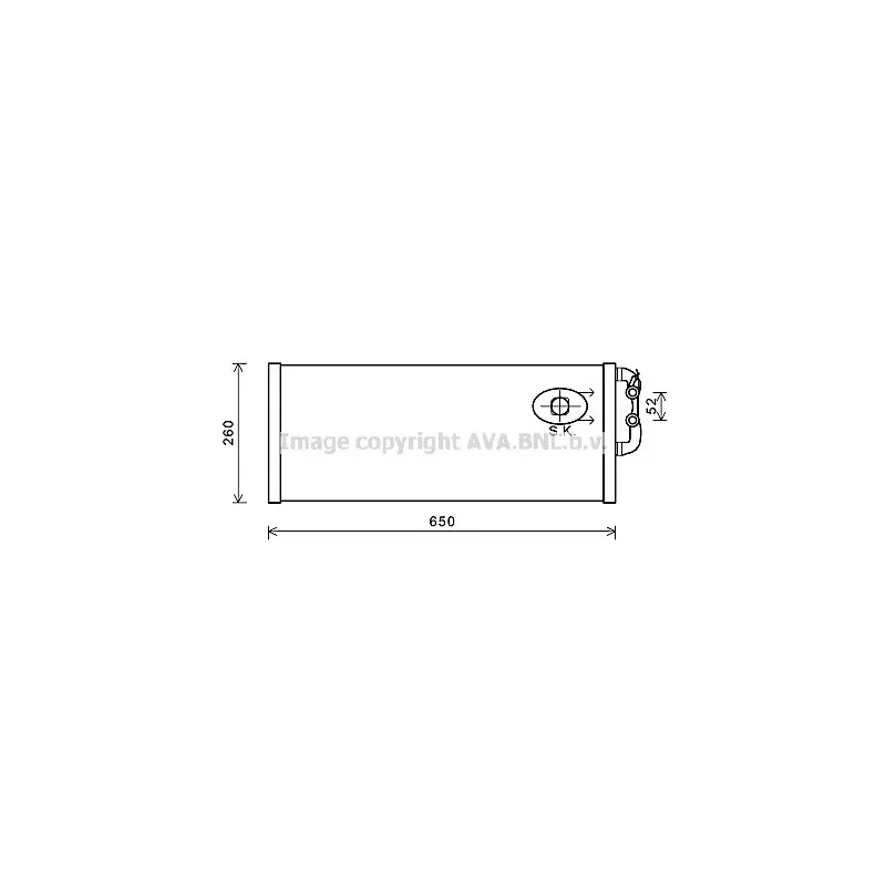 Radiateur, refroidissement du moteur AVA QUALITY COOLING BW2422