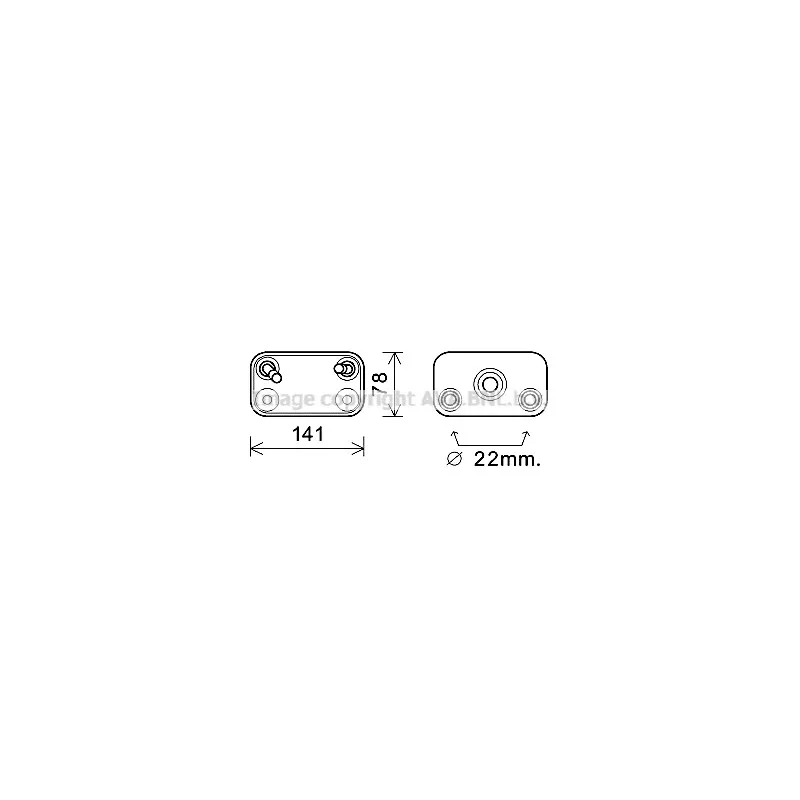 Radiateur d'huile AVA QUALITY COOLING BW3406