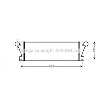 Intercooler, échangeur AVA QUALITY COOLING BW4177