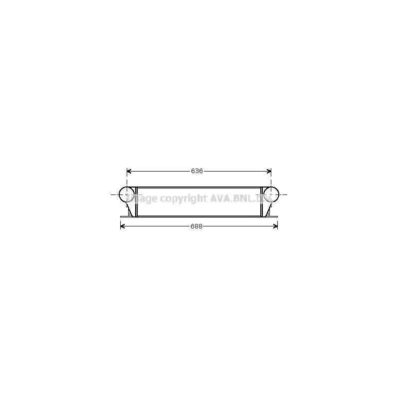 Intercooler, échangeur AVA QUALITY COOLING BW4253