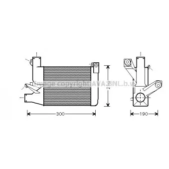 Intercooler, échangeur AVA QUALITY COOLING BW4260