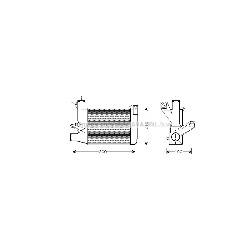 Intercooler, échangeur AVA QUALITY COOLING BW4260