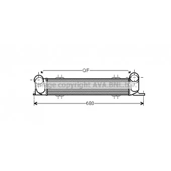 Intercooler, échangeur AVA QUALITY COOLING BW4378