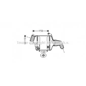 Intercooler, échangeur AVA QUALITY COOLING BW4380