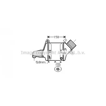 Intercooler, échangeur AVA QUALITY COOLING BW4381