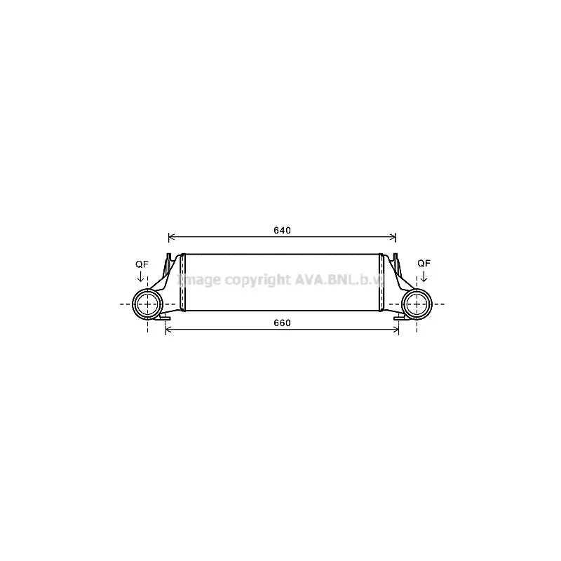 Intercooler, échangeur AVA QUALITY COOLING BW4421