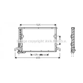 Condenseur, climatisation AVA QUALITY COOLING BW5190