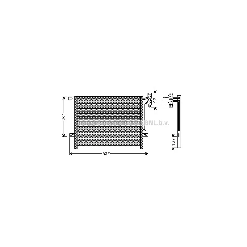 Condenseur, climatisation AVA QUALITY COOLING BW5397