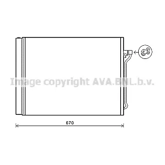 Condenseur, climatisation AVA QUALITY COOLING BW5409D