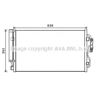 Condenseur, climatisation AVA QUALITY COOLING BW5477D