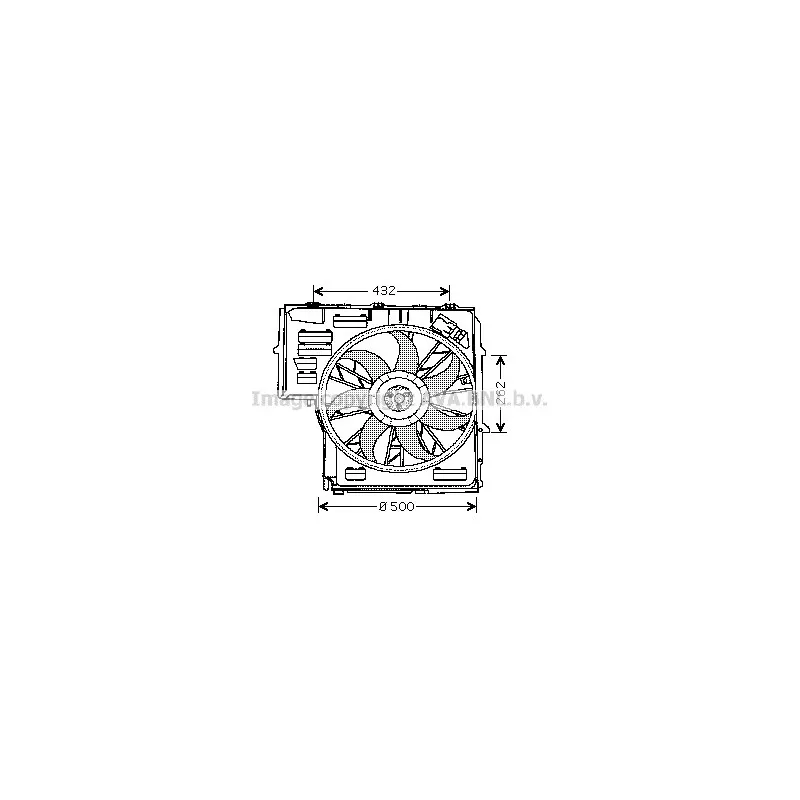 Ventilateur, refroidissement du moteur AVA QUALITY COOLING BW7505