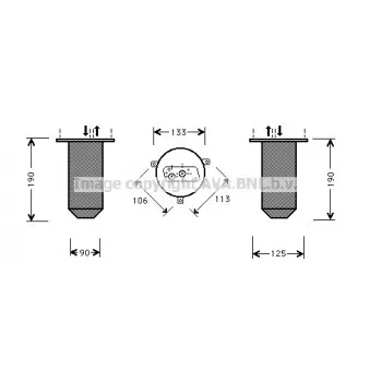 Filtre déshydratant, climatisation AVA QUALITY COOLING BWD221