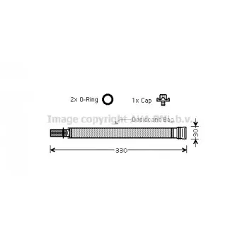 Filtre déshydratant, climatisation AVA QUALITY COOLING BWD312