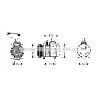 Compresseur, climatisation AVA QUALITY COOLING BWK228