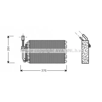 Evaporateur climatisation AVA QUALITY COOLING BWV002