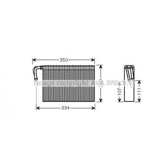 Evaporateur climatisation AVA QUALITY COOLING BWV305