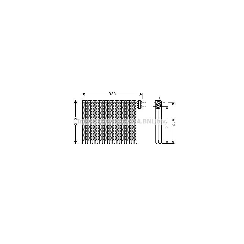 Evaporateur climatisation AVA QUALITY COOLING BWV339