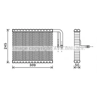 Evaporateur climatisation AVA QUALITY COOLING BWV402