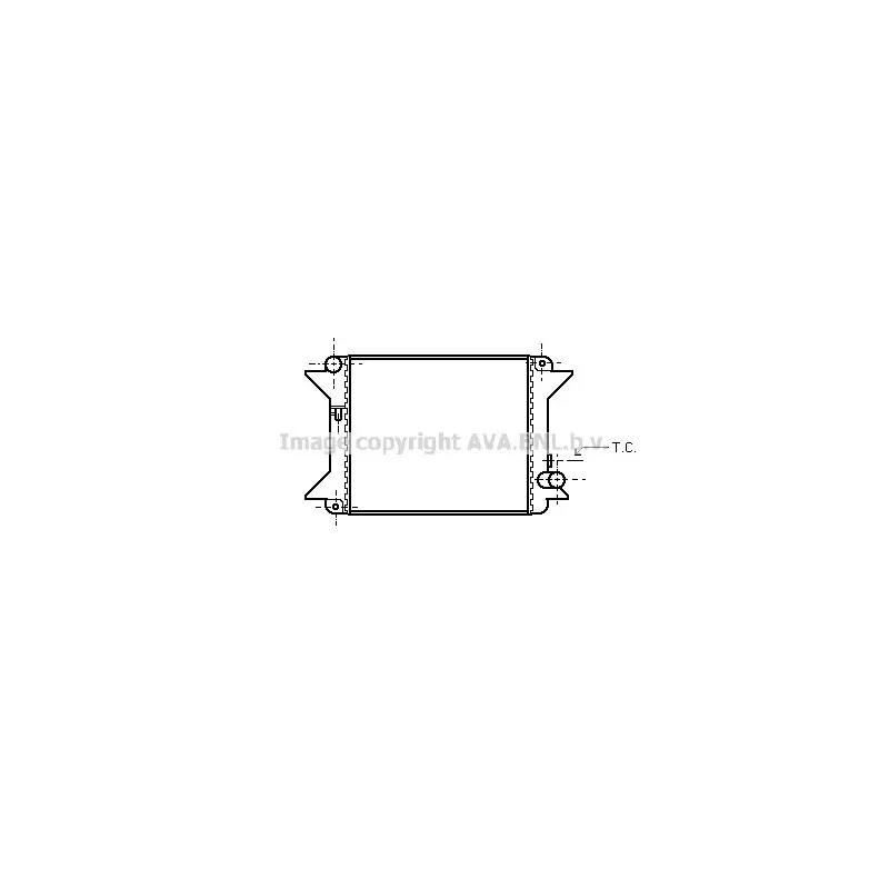 Radiateur, refroidissement du moteur AVA QUALITY COOLING CN2001