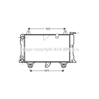 Radiateur, refroidissement du moteur AVA QUALITY COOLING CN2003