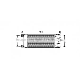 Intercooler, échangeur AVA QUALITY COOLING CN4267