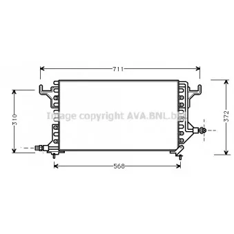 Condenseur, climatisation AVA QUALITY COOLING CN5069