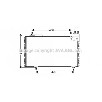 Condenseur, climatisation AVA QUALITY COOLING CN5094