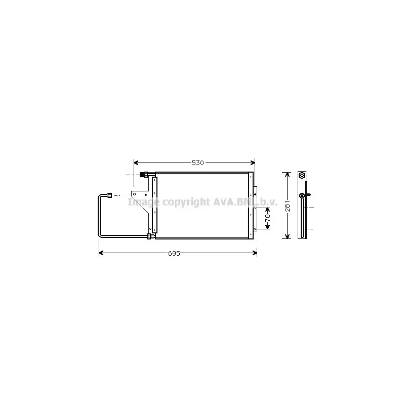 Condenseur, climatisation AVA QUALITY COOLING CN5095